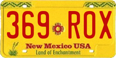 NM license plate 369ROX