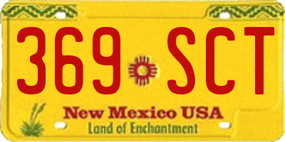 NM license plate 369SCT