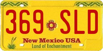 NM license plate 369SLD