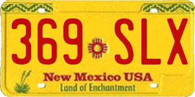 NM license plate 369SLX