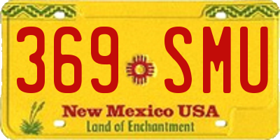 NM license plate 369SMU