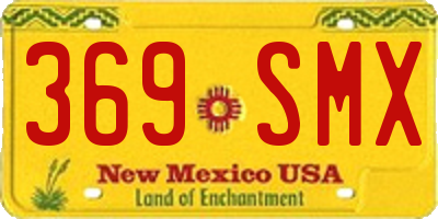 NM license plate 369SMX