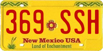 NM license plate 369SSH
