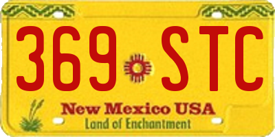 NM license plate 369STC