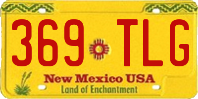 NM license plate 369TLG