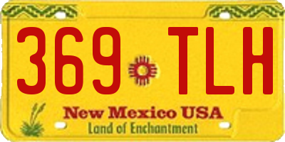 NM license plate 369TLH