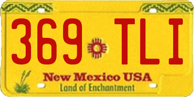 NM license plate 369TLI