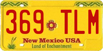 NM license plate 369TLM