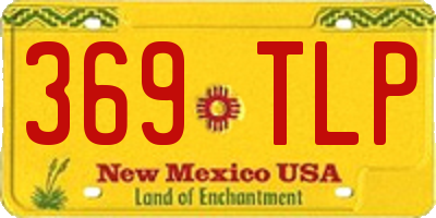 NM license plate 369TLP