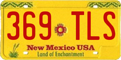 NM license plate 369TLS