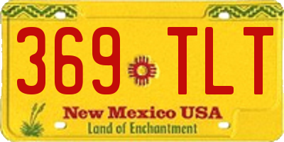 NM license plate 369TLT