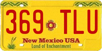 NM license plate 369TLU