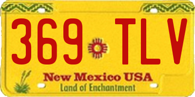 NM license plate 369TLV