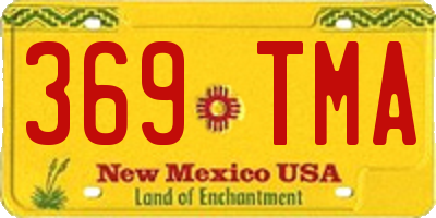NM license plate 369TMA