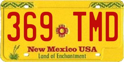NM license plate 369TMD