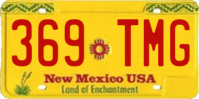 NM license plate 369TMG
