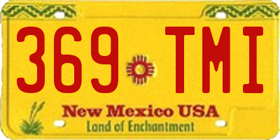 NM license plate 369TMI