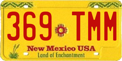 NM license plate 369TMM