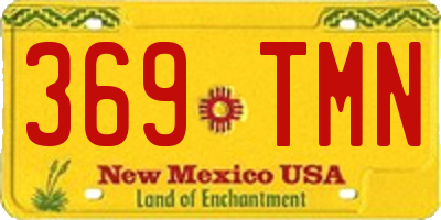 NM license plate 369TMN