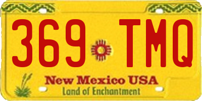 NM license plate 369TMQ
