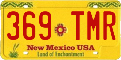NM license plate 369TMR