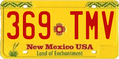 NM license plate 369TMV