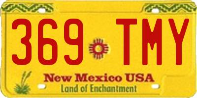 NM license plate 369TMY