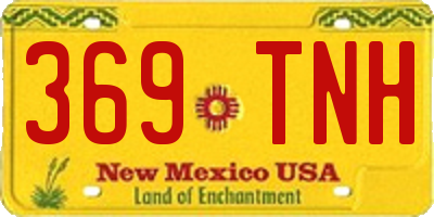 NM license plate 369TNH