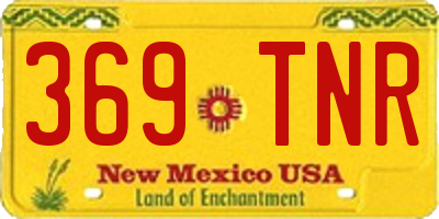 NM license plate 369TNR