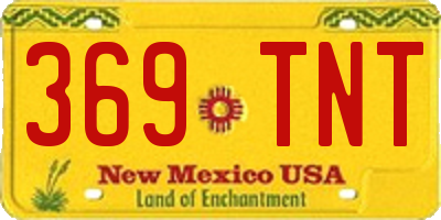 NM license plate 369TNT