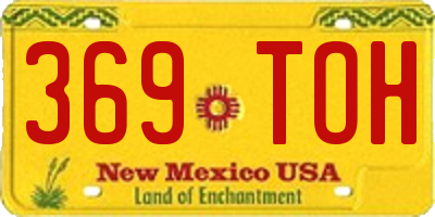 NM license plate 369TOH