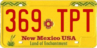 NM license plate 369TPT