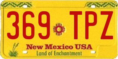 NM license plate 369TPZ