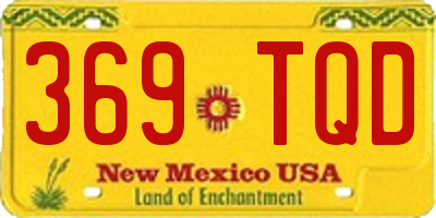 NM license plate 369TQD
