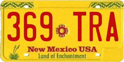 NM license plate 369TRA