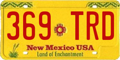 NM license plate 369TRD
