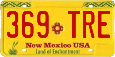 NM license plate 369TRE