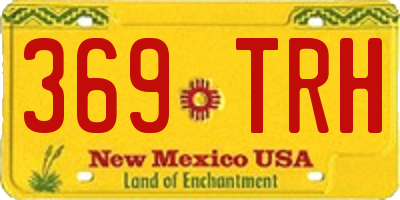 NM license plate 369TRH