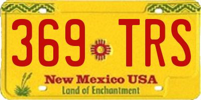 NM license plate 369TRS