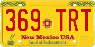 NM license plate 369TRT