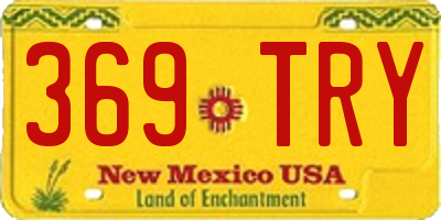 NM license plate 369TRY