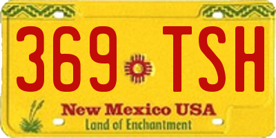 NM license plate 369TSH
