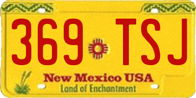NM license plate 369TSJ