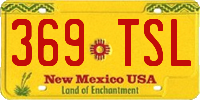 NM license plate 369TSL
