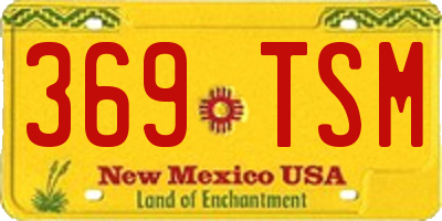 NM license plate 369TSM