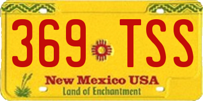 NM license plate 369TSS