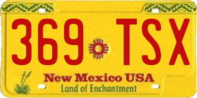 NM license plate 369TSX