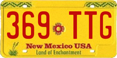 NM license plate 369TTG