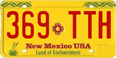 NM license plate 369TTH