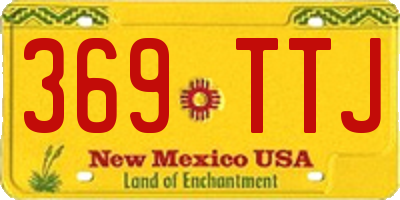 NM license plate 369TTJ